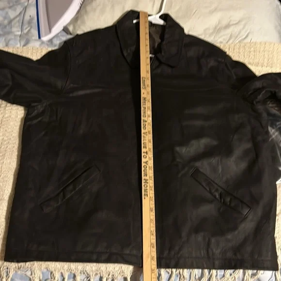 Mens Size 44 Leather Like Jacket - Picture 5 of 9